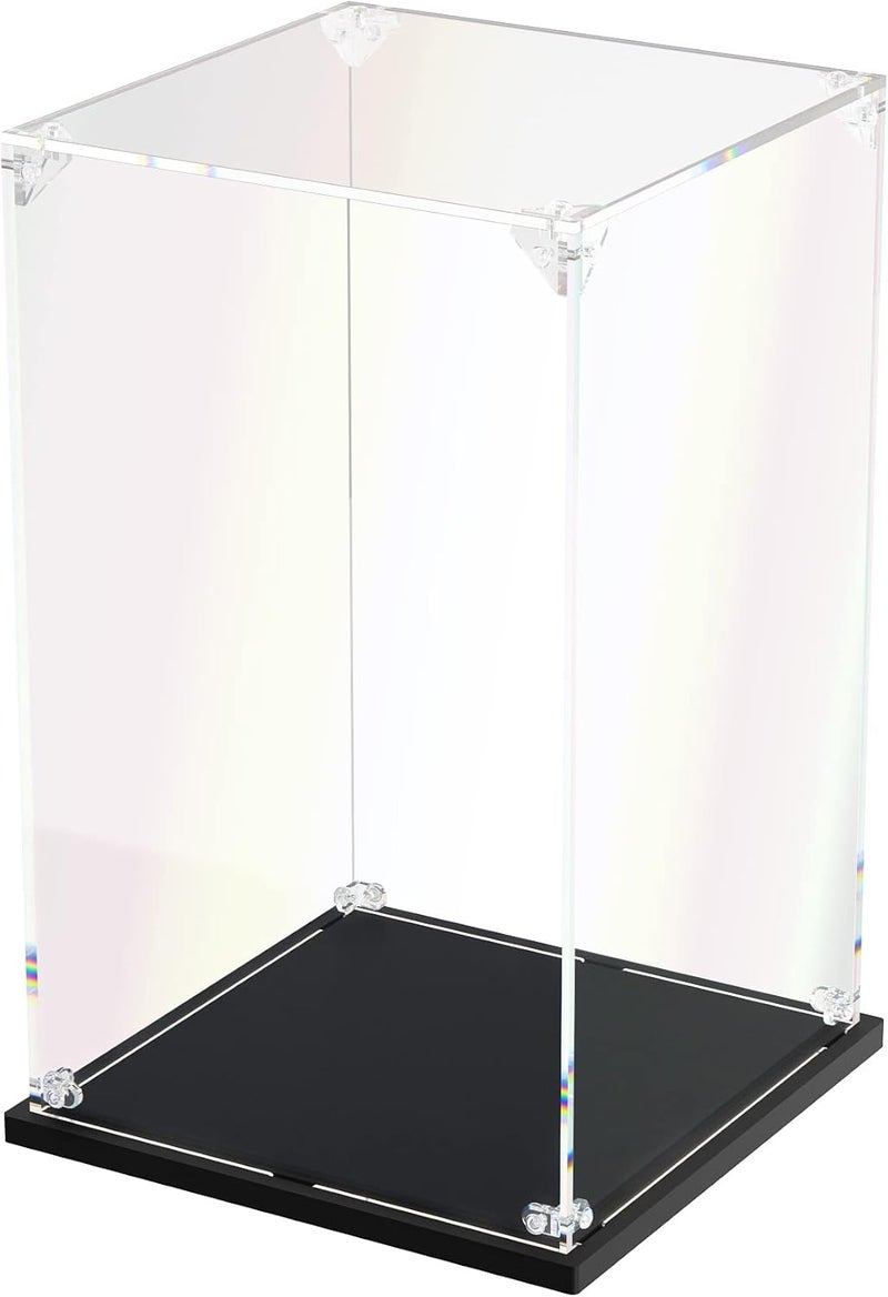 dofopo Clear Acrylic Display Case, Self-Assemble Showcase for Collectibles, Action Figures, Dolls- Alternative Glass Box for Commemorative Gifts (6x6x10 inch, 15x15x25 cm) - Image 1